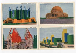 11 Different Unused 1933 Chicago World&#39;s Fair Arena Photo Postcards - £14.10 GBP