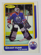 1986 Grant Fuhr O-PEE-CHEE Nhl Hockey Card Opc # 56 Edmonton Oilers Vintage - £5.58 GBP