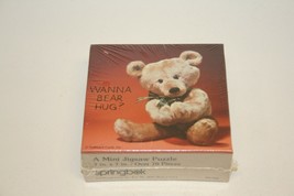 Springbok Hallmark Mini Jigsaw Puzzle Wanna Bear Hug? Teddy Bear NEW NIP - £6.22 GBP