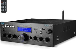 200W Dual Channel Sound Audio Stereo Receiver With Usb, Sd, Aux, Mic, Pd... - £55.04 GBP