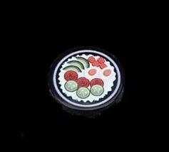 PAPBRIKS Vegetable Dinner plate food 2x2 round construction piece - $5.50