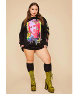 Dolls Kill Plus Current Mood Lux Acid Butterfly Canvas Long Sleeve Tee H... - $56.85 CAD