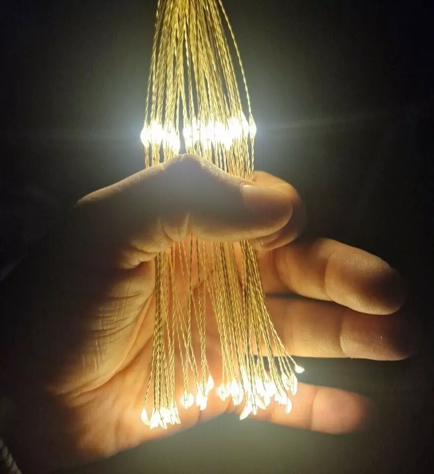 Fireworks Fairy Lights warm white 120 led 6pc/box String Lights Starburst Xmas + - $1,140.41 MXN