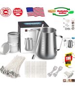 Luxury Candle Making Kit: 106 Piece DIY Supplies &amp; Stainless Steel Pot f... - $590.63 MXN