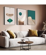 3 Piece Set Framed Wall Art  Large size 20&quot; X 28&quot; Modern Abstract Pictures - $914.80 MXN