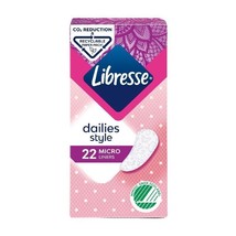Libresse Micro Liners 22 Micro Liners X 3 Total of 66 Micro Liners - £18.17 GBP