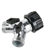 Waterhose Splitter 1 to 2 Silver USE 2 Hoses + on/off Expert Gardener - $588.88 MXN