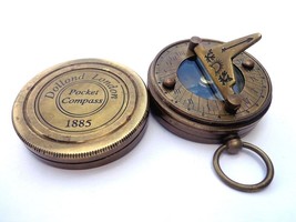 Brass Sundial Compass Vintage Dollond London Nautical Antique compasses item - £17.59 GBP