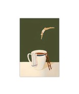 Retro Coffee Canvas Poster  Morning Coffee Lover Wall Art Living Room Decor - $50.00