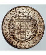 1942 Nouvelle-Zélande 1/2 Couronne Km#11 XF État - $1,132.85 MXN