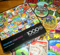 Jigsaw Puzzle 1000 Pieces USA National Park Patches Collection Collage C... - £11.86 GBP