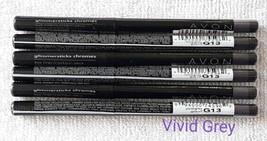 3 ~ Avon Glimmersticks Chromes Eye Liner ~ &quot;Vivid Grey&quot; ~ New Sealed!!! - £15.54 GBP