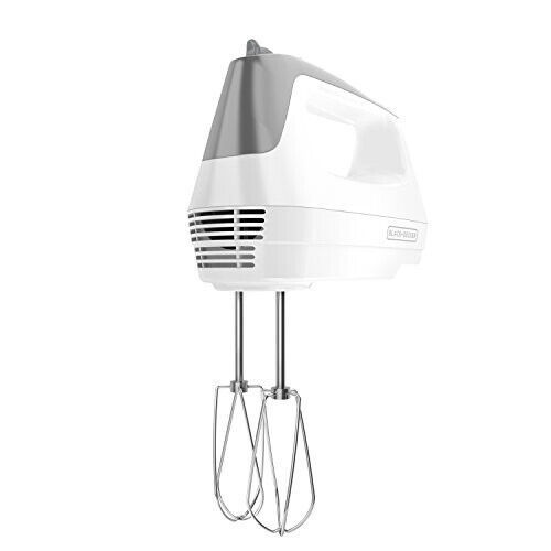 BLACK+DECKER Lightweight Hand Mixer, White - $59.97