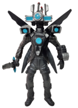 Skibidi Toilet Titan Cameraman 10&quot; with sword hard plastic mexican toy figure - $30.84