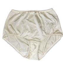 Vintage Vanity Fair Satin Cream High Waisted Panties Large Nylon Spandex - £22.37 GBP