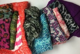 Lot of 10 very pretty Infinity Scarves Scarf Lot Fall Spring - $29.68