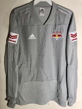 Adidas Long Sleeve MLS Jersey New York Red Bulls Team Grey Alt sz S - £10.11 GBP