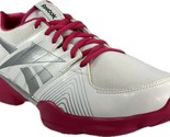 REEBOK Women&#39;s FITNISRUSH White/Silver/Berry Running Sneaker SZ 10, V51903 - £28.51 GBP
