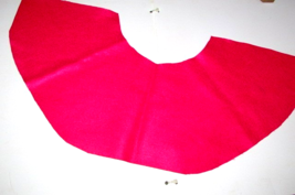 felt POODLE 1/2 SKIRT apron? COSTUME 10" long drk pink DIY sewing(sew rm... - $3.00