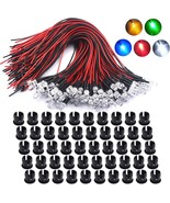 12 Volt 5Mm Pre Wired Led Light, Red*10,Green*10,Orange*10,Blue*10,White*10 - $49.29 CAD