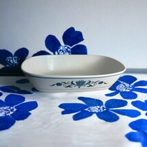 Noritake Progression China “Blue Haven” Oval Vegetable Serving Bowl Flor... - $14.03