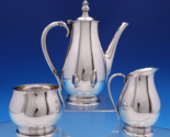 Royal Danish by International Sterling Silver Tea Set 3pc #C140 Demi Siz... - $979.11