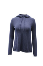 Theory Hooded Sweater In Cashmere Women Blue Xs - £72.60 GBP