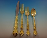 Tara Gold by Reed and Barton Sterling Silver Flatware Set Service Vermei... - $4,153.05