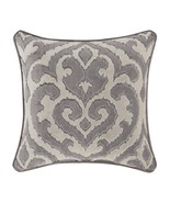 New J. Queen New York Belvedere Square Throw Pillow in Silver 18&quot; x 18&quot; - $94.12 CAD