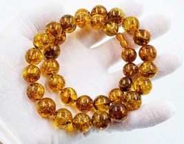 Adult Baltic Amber Necklace Natural Amber Bead Necklace Genuine amber  pressed - £317.77 GBP