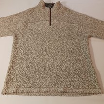 True Grit Men's Beige/Tan 1/4 Zip Pullover Sweater Jacket Size Medium Chest 43" image 9
