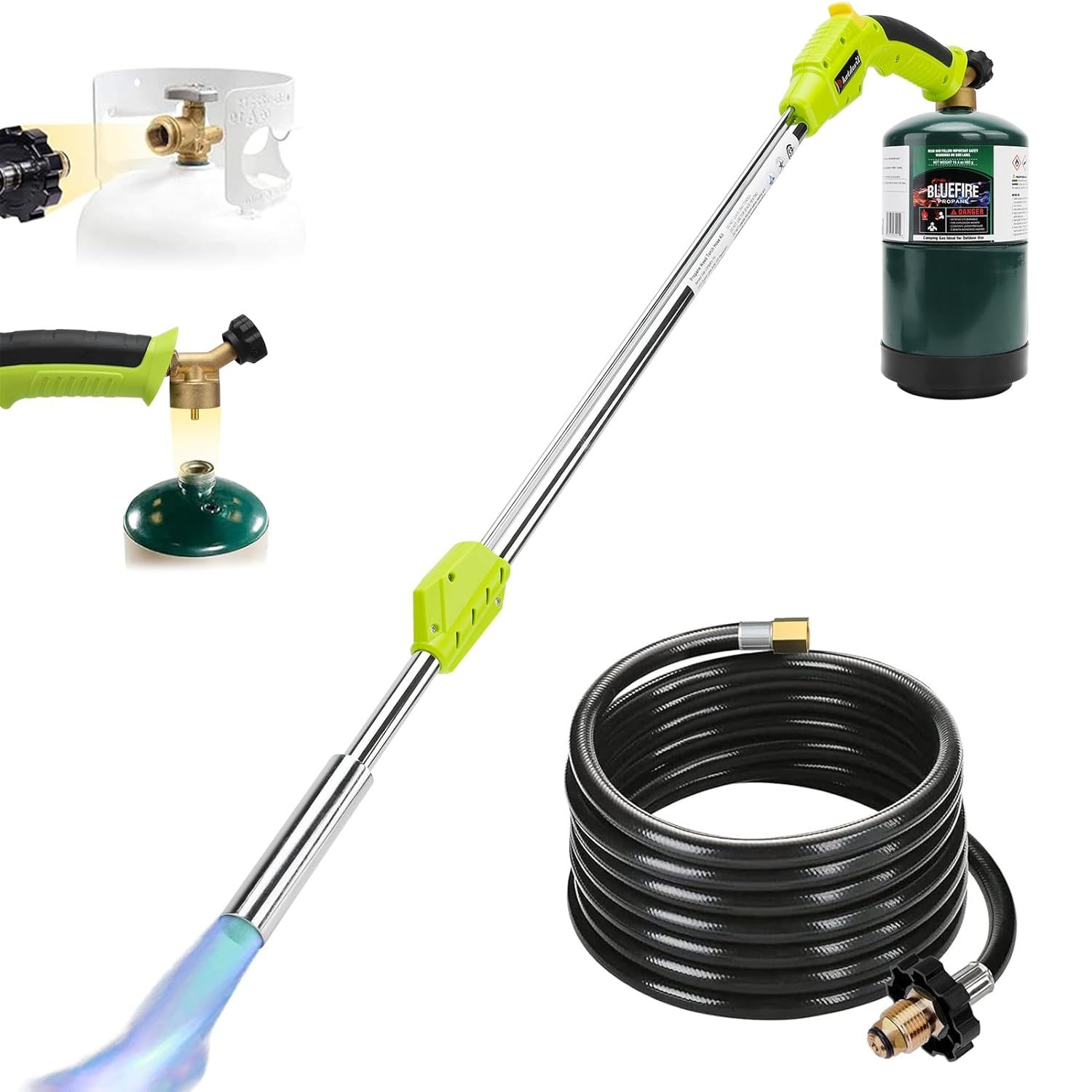 Propane Torch Weed Burner Torch 50K Btu Blow Torch With 10Ft Hose Self I... - $60.92