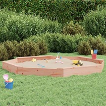 vidaXL Sandbox Natural Wood Solid Douglas Fir wood Large Octagonal - $231.80