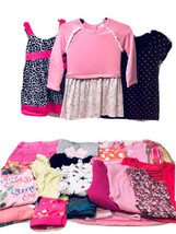 Girls Size 18M Mixed Brand 24 Piece Clothing Lot Dresses Leggings Sets Tops - £27.93 GBP