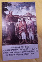Cristobalito, Antonio &amp; Juan Siervos de Dios, Prayer Card/Estampa en  Español - £1.55 GBP