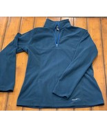 Eddie Bauer Activator Top Women&#39;s Size M Grid Fleece Lined Pullover 1/2 Zip - $14.01