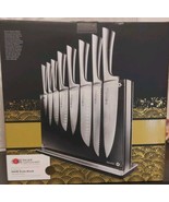 Baccarat Damashiro Nami 9-Piece Knife Block Finest Japanese Steel 420j2  - $203.21