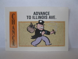 1995 Monopoly 60th Ann. Board Game Piece: Chance Card - Advance to Illinois Ave  - $1.00