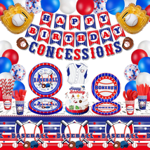 Baseball Party Decorations Baseball Birthday Party Supplies 201 Pack - S... - £21.26 GBP