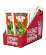 Full Box 12x Pouches Van Holten&#39;s Sour Sis Tart &amp; Tangy Pickle In-A Pouc... - $34.03