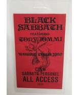 BLACK SABBATH / OZZY RELATED 1986 ORIGINAL VINTAGE TOUR LAMINATE BACKSTA... - $20.00