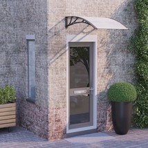  Door Canopy Black, Transparent Polycarbonate, ABS, Aluminum - $117.31