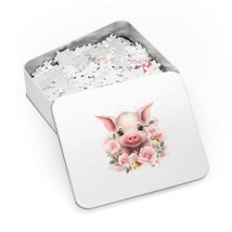 Jigsaw Puzzle in Tin, Pig, awd-258, Personalised/Non-Personalised (30, 110, 252, - £27.76 GBP+