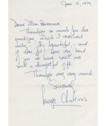 George Chakiris West Side Story Fully Hand Written &amp; Signed Letter - £15.78 GBP