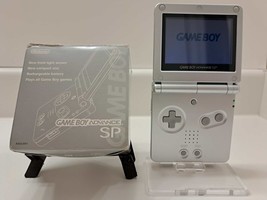 Japan Nintendo Game Boy Advance SP GBA Silver Platinum with original box... - £157.08 GBP