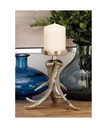 Artistic Aluminum Antler Candle Holder Black Multi Color Modern Contempo... - $46.52