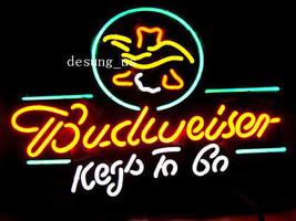 New Budweiser Kegs to Go Eagle Light Beer Lager Neon Sign 24&quot;x20&quot; - £196.64 GBP