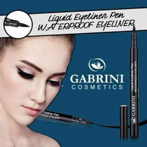 Gabrini® Professional Extra Black Waterproof 12 Hours Liquid Eyeliner Pen - £3.21 GBP