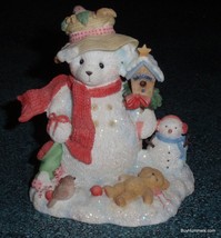 Christmas Cherished Teddies  Merry  In The Meadow We Can Build A Snowman... - £14.48 GBP