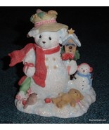 Christmas Cherished Teddies  Merry  In The Meadow We Can Build A Snowman... - £13.84 GBP